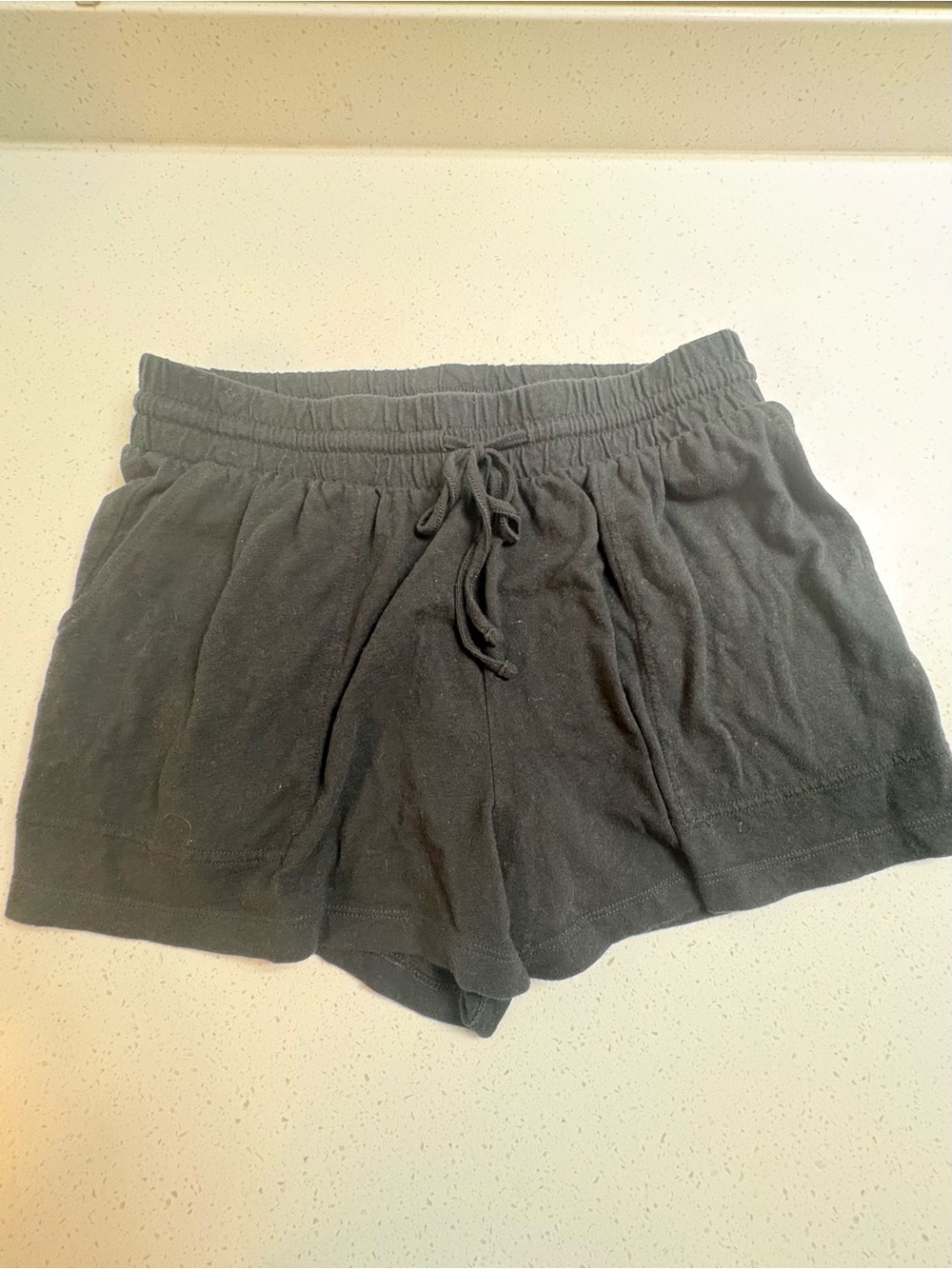 American Eagle 100% Cotton Women's Black Drawstring Lounge Shorts Size XS